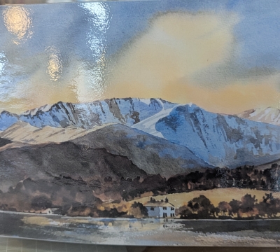 Iconic Lakeland Landscapes, in Watercolour - 'The Jaws of Borrowdale' from Derwentwater  - step by step